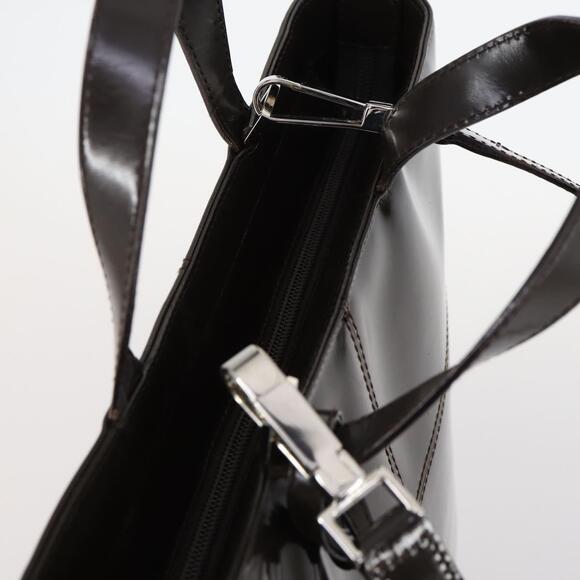 GUCCI Hand Bag Patent Leather Brown - Picture 6 of 13